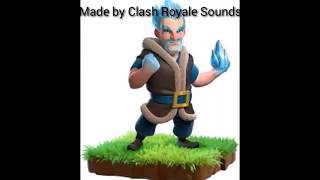 Clash Royale Ice Wizard Sounds [upl. by Annuhsal]