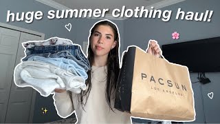 HUGE SUMMER CLOTHING HAUL  pascun brandy target etc [upl. by Fidellas]