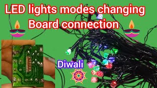 RGB LED Decoration lights board connection 👉 LED lights chaser board connection [upl. by Arabela]