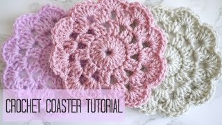 CROCHET how to crochet a coaster  Bella Coco [upl. by Barnum]