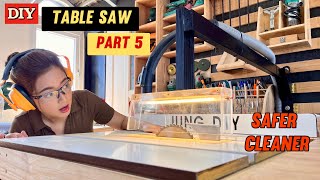 My Table Saw is Safer amp Cleaner With A DIY Blade Guard With Dust Collection  DIY Table Saw P 5 [upl. by Anatsirhc924]