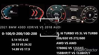 2021 BMW 430D XDRIVE G02 VS 2018 AUDI A5 SPORTBACK 30 TDI 272 ACCELERATION 0200KMH [upl. by Roshelle646]