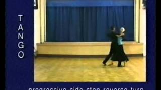 Tango dance steps 12 Progressive side step reverse turn short [upl. by Kelly]