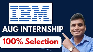 IBM Launched Internship For Aug Month  Training and Internship Program For Students AICTE [upl. by Aritak884]