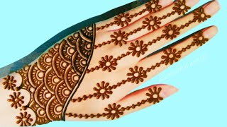 mehandi lagane ka video  Hath mein mehandi ki design  मेहंदी लगाने सिखाइए  Zeenaths world [upl. by Esilenna]