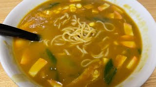 【食べ歩き】並んでも食べたいカレーラーメン！愛知県稲沢市国府宮「名代そば松」＃愛知グルメ ＃愛知ランチ＃愛知ラーメン＃ラーメン＃稲沢グルメ [upl. by Adur]