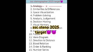 ssc stenographer 2025 syllabusssc sscstenodream [upl. by Elaine]