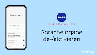 Spracheingabe aktivieren oder deaktivieren  Samsung Android 14  One UI 6 [upl. by Matthia429]