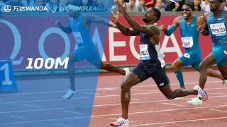 Trayvon Bromell wins first 100m Diamond Trophy at Wanda Diamond League Final 2022 [upl. by Nessi]