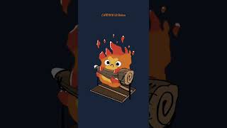 Calcifer from Howl’s Moving Castle hello everyone [upl. by Dnalro]