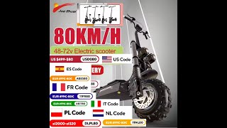 SingleDual Drive Electric Scooter 85kmh Max E scooter Foldable Adult Skateboard [upl. by Berkeley]