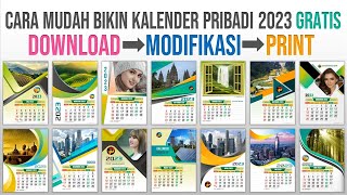 Cara Mudah Membuat Kalender Pribadi 2023 gratis [upl. by Rastus467]