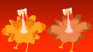 Gobble Gobble Turkey Song Nursery Rhymes and Thanksgiving for Kids [upl. by Michey658]