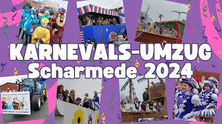 KarnevalsUmzug Scharmede 2024 [upl. by Lais94]