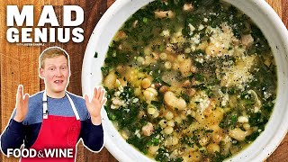 How to Make the Ultimate Spring Herbs Soup with Fregola and Pancetta  Mad Genius [upl. by Elke255]