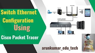 Switch Ethernet Configuration Using Cisco Simulator 20cs33p  Kannada [upl. by Adiuqram]