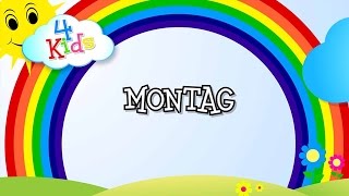 Wochentage lernen für Kinder  Tage von Montag bis Sonntag deutsch Lernvideo [upl. by Ambur]