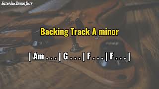 Rock Stairway To Heaven Style Guitar Backing Track in A Minor [upl. by Yelnet692]