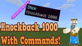 How to create KNOCKBACK 1000 with Commands on Minecraft Bedrock Edition [upl. by Clarette763]