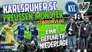 🏟️KARLSRUHER SC 🆚 PREUSSEN MÜNSTER🔫  GEFÜHLTE NIEDERLAGE👎 [upl. by Chiquia]