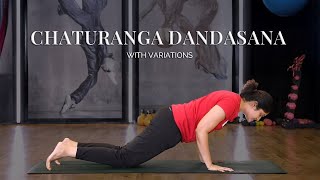 How to do Chaturanga Dandasana  Yoga for Beginners  Chaturanga Dandasana Variations  VentunoYoga [upl. by Jarvey]