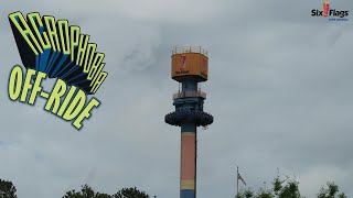 Acrophobia OffRide Footage Six Flags Over Georgia Intamin Drop Tower  NonCopyright [upl. by Ikik]