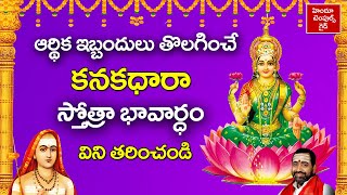 కనకధారా స్తోత్రం భావాలు 2  Kanakadhara Stotram Lyrics with Meaning 2  Sri Samavedam [upl. by Enomrej112]