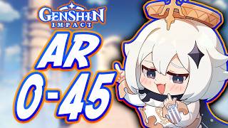 How To Beat Genshin Impact Adventure Rank 045 Free To Play Friendly [upl. by Lundt982]