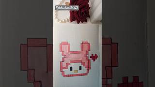 pookie 🎀 subscribemychannel art cuteartandcraft cutepixelart pixel [upl. by Enyamrahs]