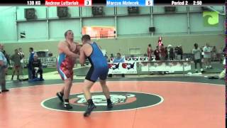 Greco 130 KG Andrew Lutterloh vs Marcus Malecek [upl. by Iruahs]