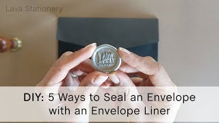 HOW TO seal an envelope with an envelope liner 5 different ways [upl. by Eisac400]