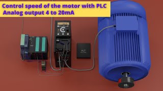 Analog output of PLC  Controlling the speed of the VFD from PLC with Analog output 4 to 20 mA [upl. by Cerracchio]