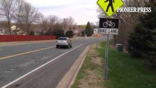 Cars trying to avoid pop holes on Shannon Parkway in Rosemount [upl. by Amado565]