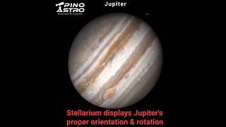 Jupiter amp Jovean Moons Stellarium displays Great Red Spot planet planets astronomy jupitermoon [upl. by Sadira]