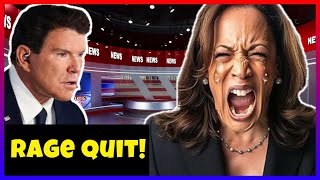 Kamala Harris RAGE QUITS after coming UNHINGED in Fox News interveiw [upl. by Ahsaele143]