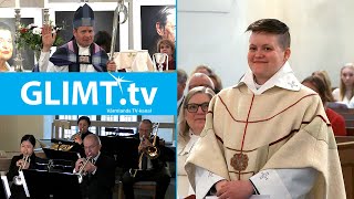 Prästvigningsmässa på Tredje söndagen efter trettondedagen 21 januari från domkyrkan [upl. by Analat]