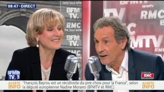 Nadine Morano face à Bourdin direct [upl. by Aynosal]