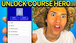 Unlock Course Hero Easiest Tutorial [upl. by Jarrell]