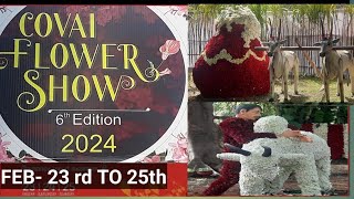 கோவை மலர் கண்காட்சி2024 COIMBATORE AGRICULTURE BOTANICAL GARDEN  FLOWER SHOW [upl. by Loggia]