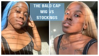 Wig Cap vs Stockings Which is Better for a Bald Cap [upl. by Simaj]