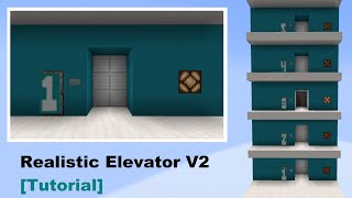 Minecraft Hyper Realistic Elevator 121 Tutorial [upl. by Calvert]