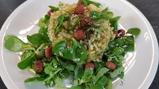 BirnenRisotto mit Feldsalat Chilli und Haselnüssen  Mori kocht [upl. by Silenay]