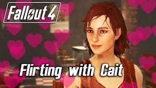 Fallout 4  Flirting with Cait [upl. by Eikciv494]