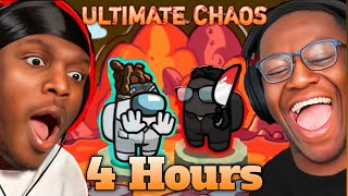 4 hours of every Sidemen Among Us CHAOS MODE funniest moments [upl. by Lymn30]