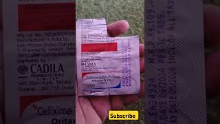 Cefixime Tablet l oritaxim o 200 l सूजन की दवा l Cefixime Tablet ip 200 mg use in hindi [upl. by Heigho]