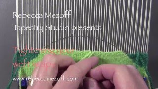 Tightening your weft wraps in tapestry [upl. by Hyland735]