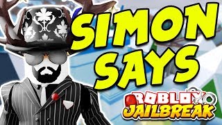 JAILBREAK SIMON SAYS amp HIDE AND SEEK  WINNER GETS JAILBREAK CASH  Roblox Jailbreak Winter Update [upl. by Nosiddam854]