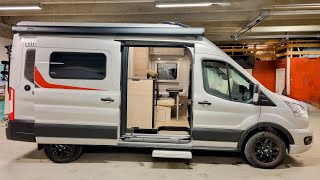 Small 598m OffGrid Luxury Campervan gives Fabulous Comfort  Burstner Lineo C590 [upl. by Arlynne341]