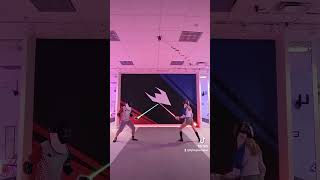 LightspeedSaber fencing lightsabercombat lightsaberfencing lightsabercombat lightfencing [upl. by Namara364]