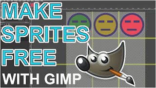 HOW TO MAKE SPRITES amp SPRITESHEETS FREE USING GIMP [upl. by Jemmie]